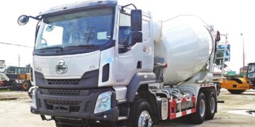Xe trộn bê tông của An Hưng Thành