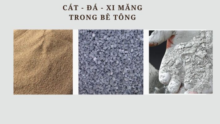 Công thức bê tông chất lượng là sự hài hóa giữa tỷ lệ cát đá xi măng trong 1m3 bê tông